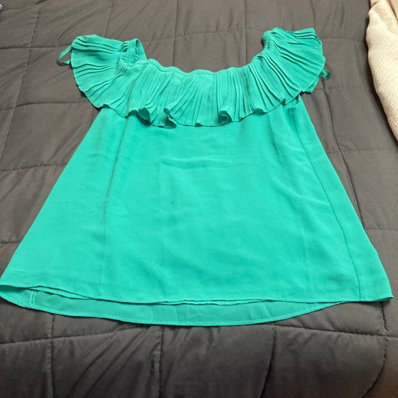 Naked Zebra Womens Off the Shoulder Sleeveless Blouse - Picture 5 of 16